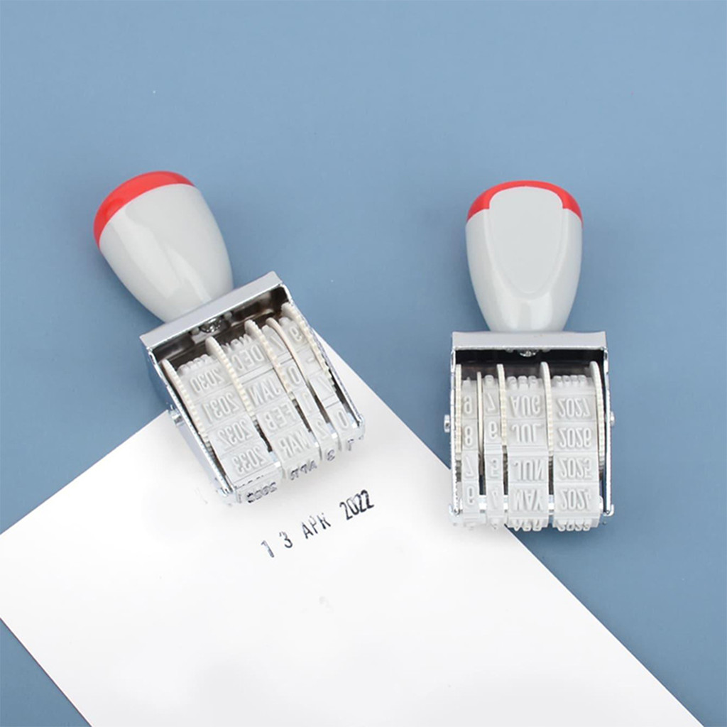 

1pc date stamp roller type adjustable digital,the stamp for daily office study portable, clear imprint Date stamp