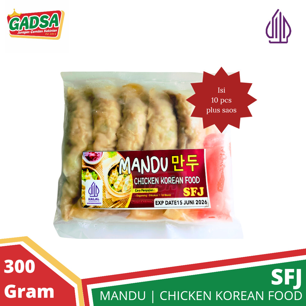 

Mandu Chicken Korean Food Pangsit Ayam Korea isi 10