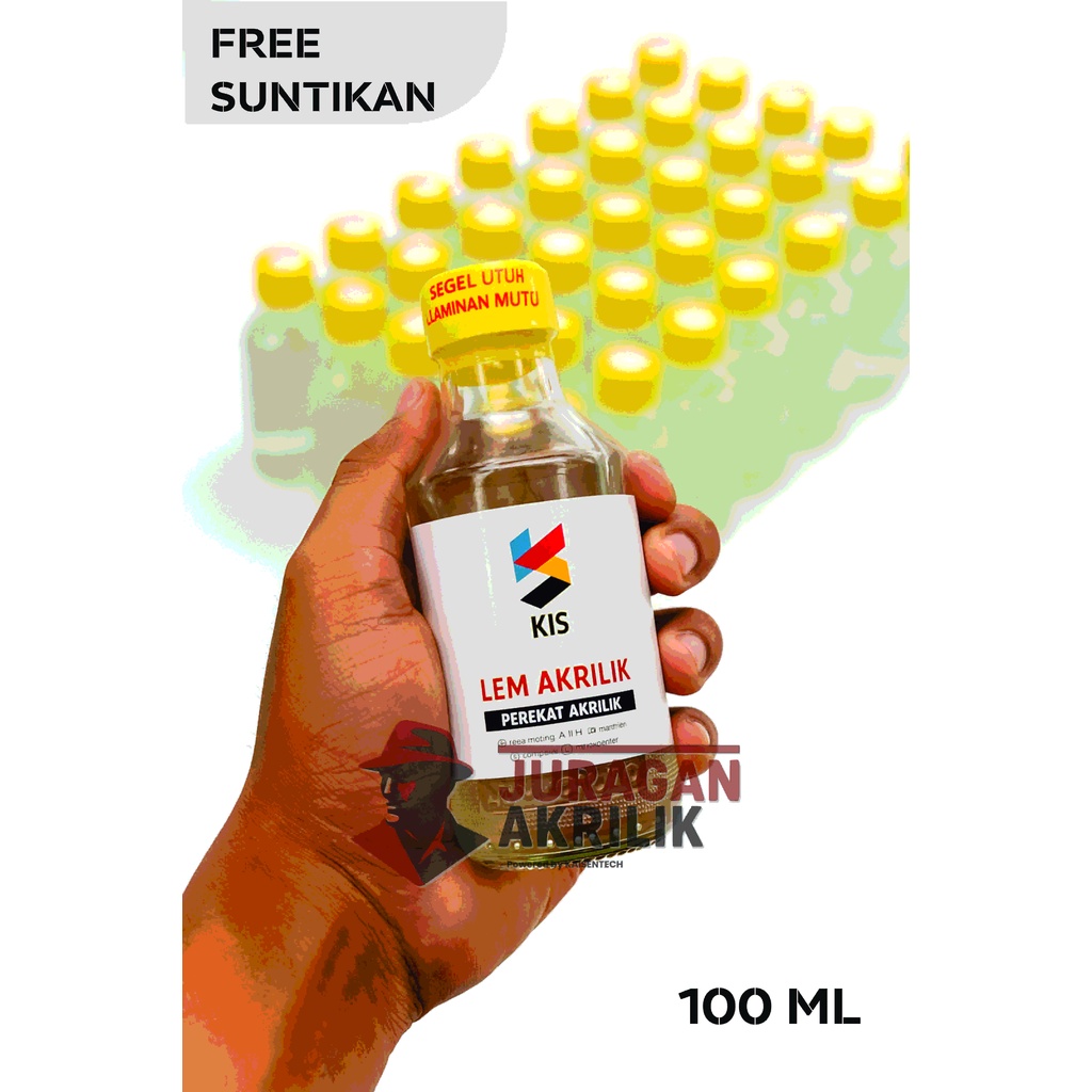 

Lem Acrylic/Akrilik 100 ml I Transparan I Dingin Ditangan