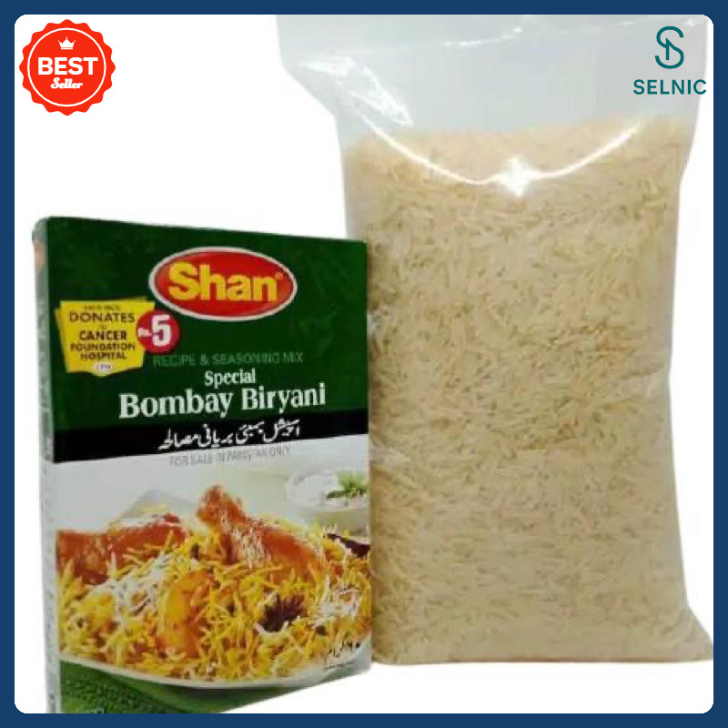 

Terlaris Paket Beras Basmati 1 Kg & Bumbu Shan Briyani