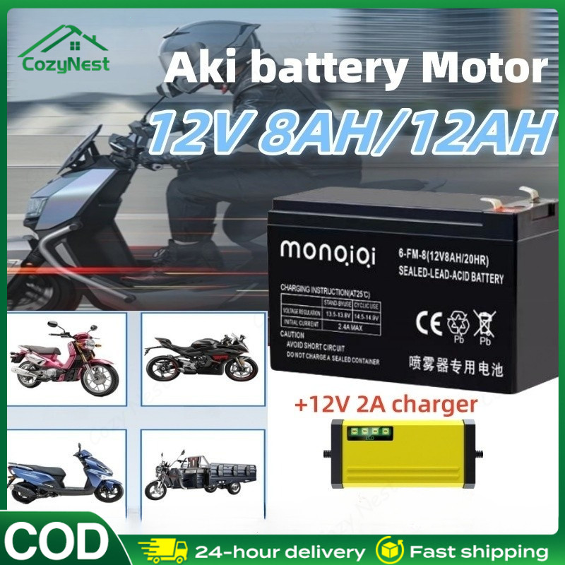 Aki Sepeda Listrik Selis Mr Jackie VRLA 12v12ah 12 v 12 ah 12v 12ah MF Accu Kering Maxstrom 6DZM12 B