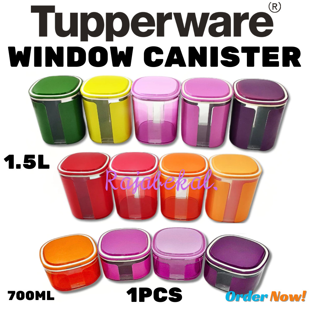 [BIG SALE] PROMO Tupperware  Window Canister 700ml 1.5L ECER 1pcs