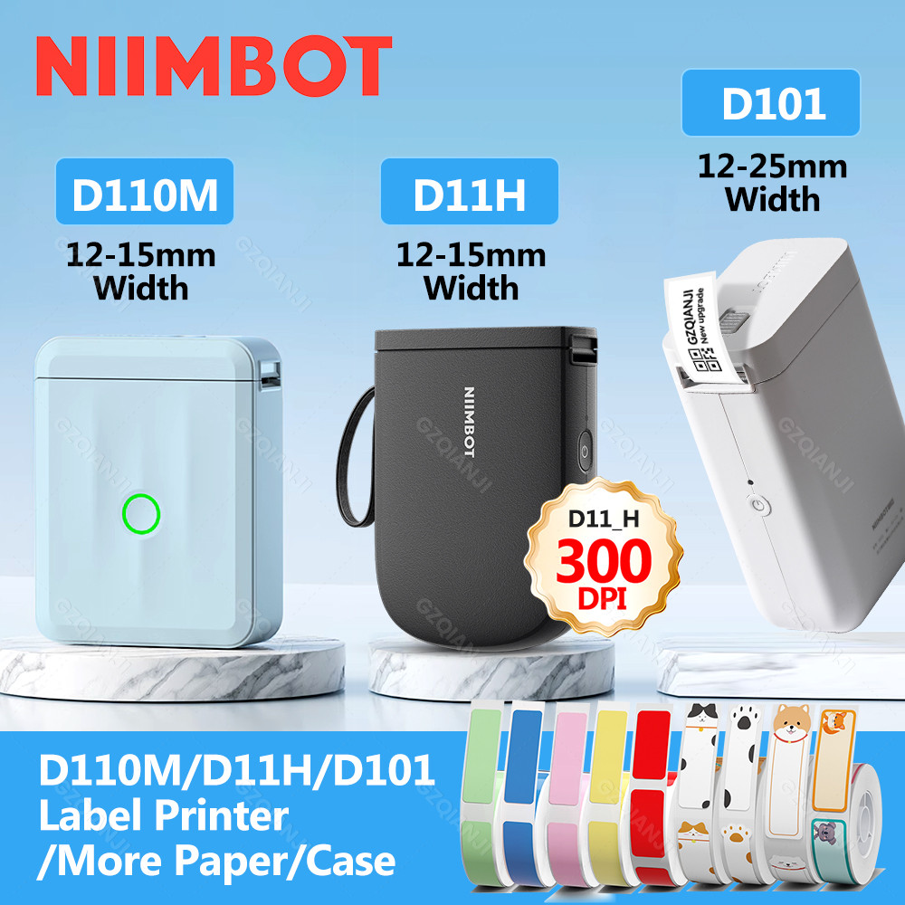 

Niimbot D110 D11H 300dpi Bluetooth Label Printer Compact Wireless&Feature-Rich for Labeling Excellence Mobile Phone Durabiility