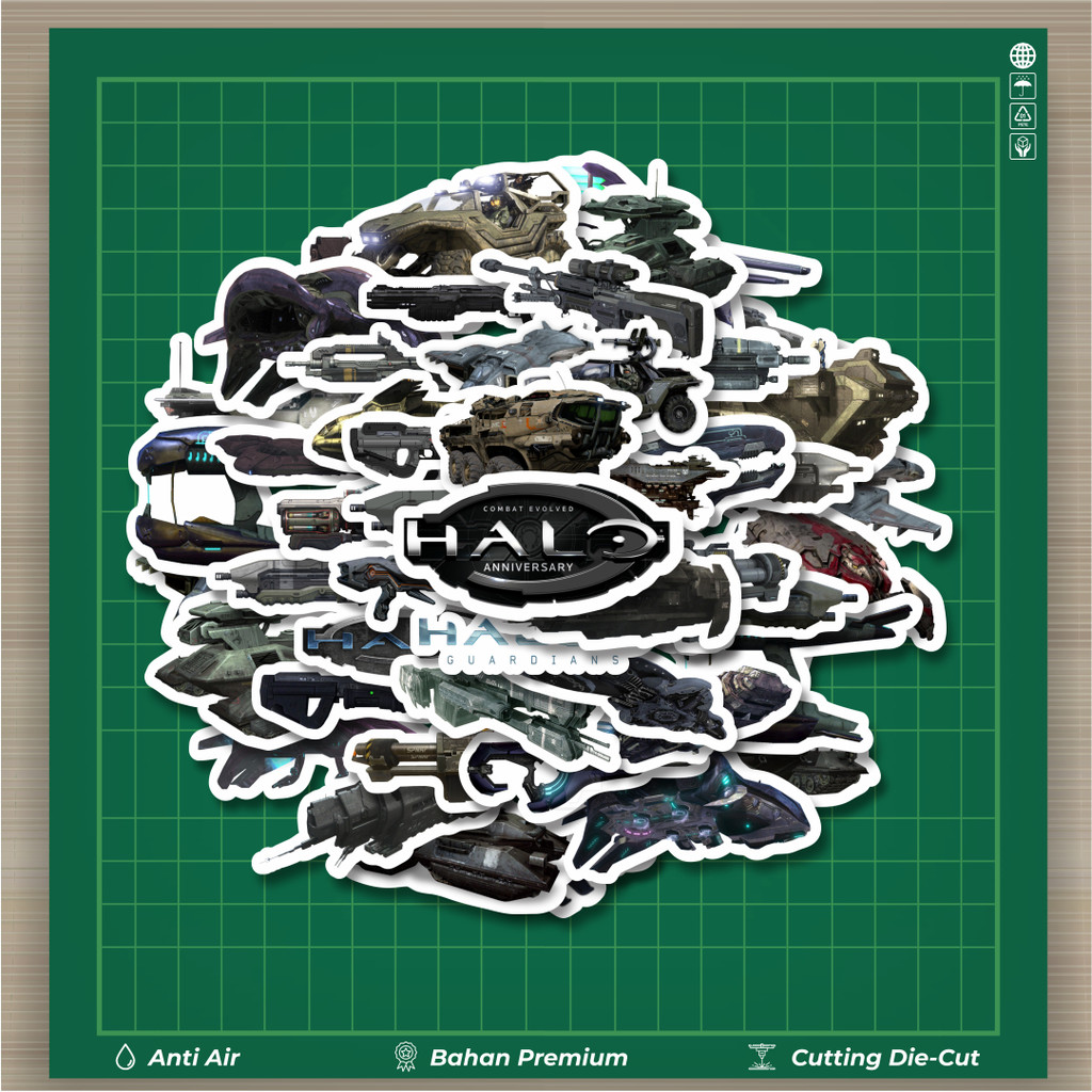 

HOT 50 PCS STIKER Stiker Game Series Halo Karakter Mix 1 Stiker Fashion Cars Decal Dingin Kartu Album Custom Vinyl Anti Air- Sticker Aesthetic Buku Journal Koper Casing HP Tablet Laptop Helm Motor Botol Minum