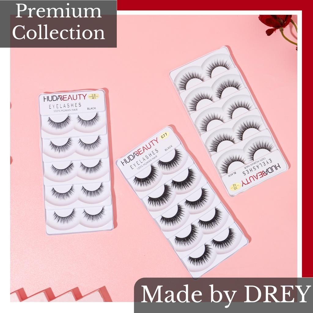 MPH NEW Bulu Mata Palsu Import Set 5 Pasang Human Hair Red Cherry Premium MUA Quality