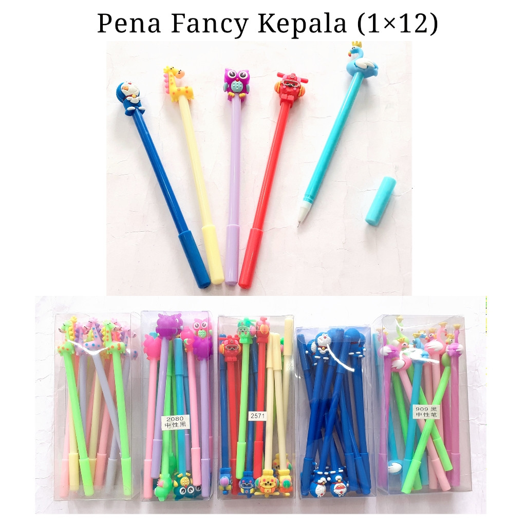 

[SDW] pekanbaru/PENA GEL FANCY KEPALA KARAKTER (BELI 4 PCS BONUS 2 PCS)