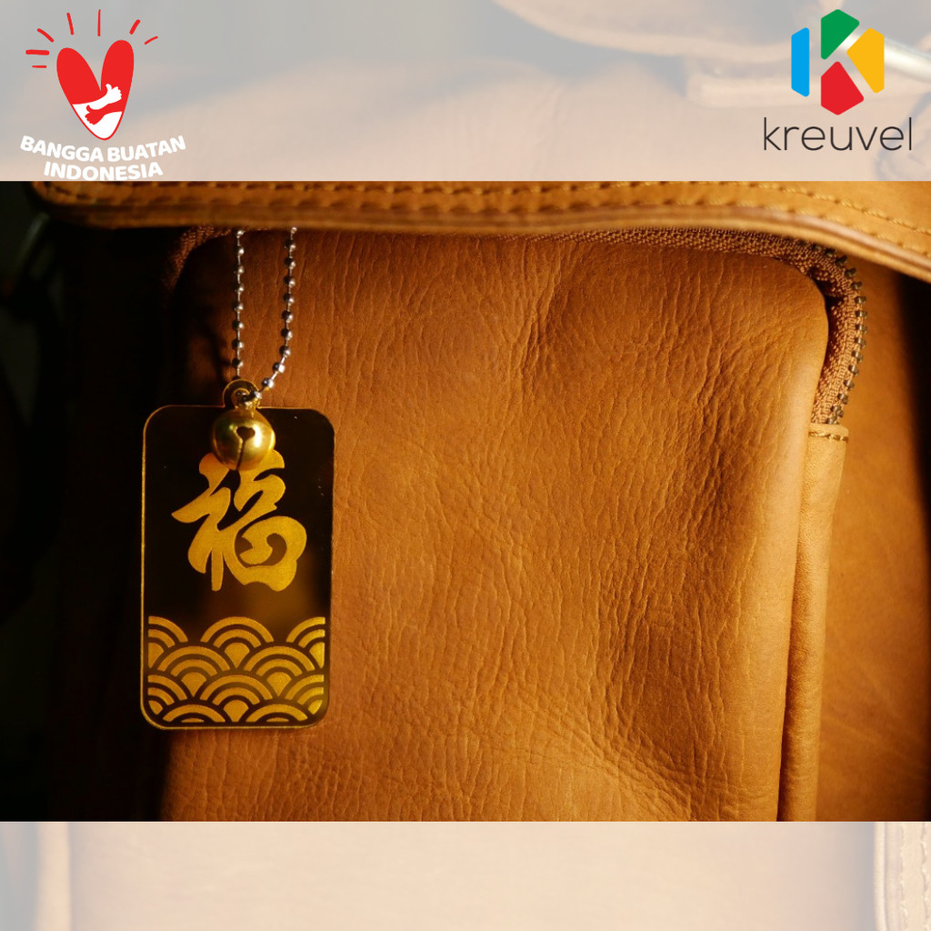 Hang Tag Imlek Chinese New Year/Gantungan Kunci Imlek Akrilik Gold