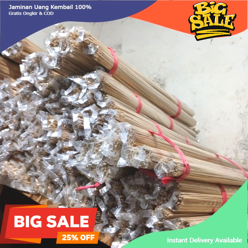 Jeruji Bambu Jari Jari Sangkar 3mm Hitam Mentah