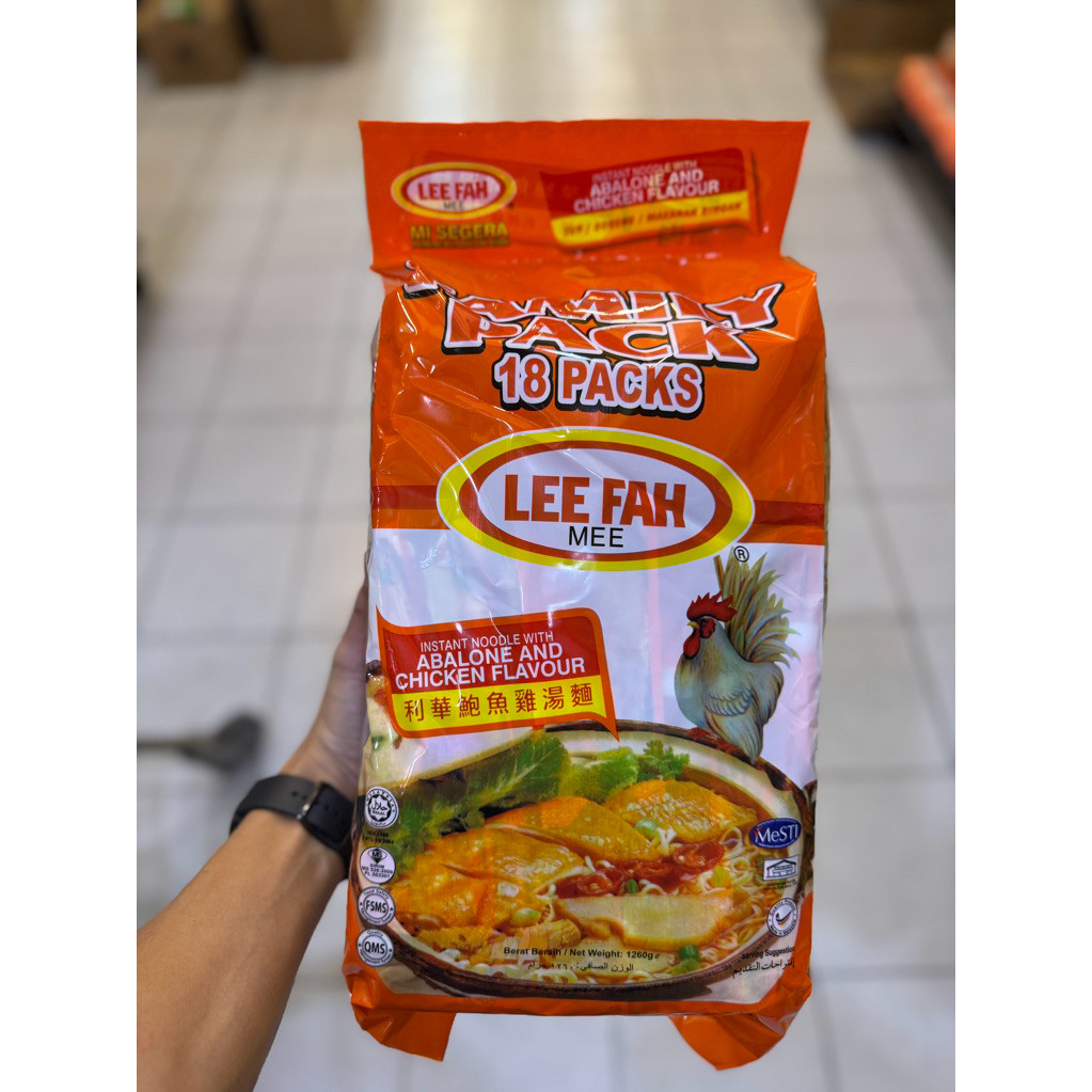 

Lee fah mee abalone and chicken flavour isi 18pcs x 70g