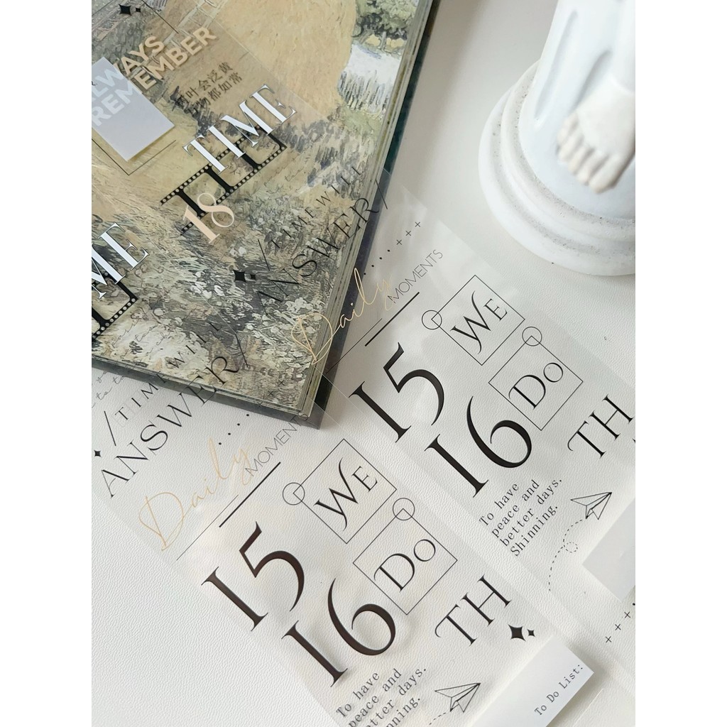 

YiEr Studio Vintage Small Notes Washi Tape Planner DIY Card Making Scrapbooking Plan Decorative Sticker