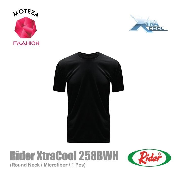 Rider Xtracool  R258 BWH R258 BP Kaos Dalam Pria - Round O Neck - R258BWH R258BP | Hitam Putih - Hit