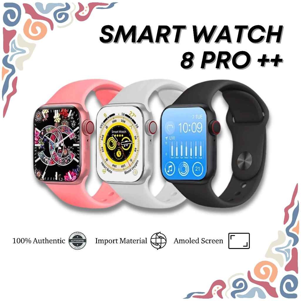 Jam Tangan Digital Smartwatch 8 PRO++ Fitur Olahraga Jam Tangan Pintar COD