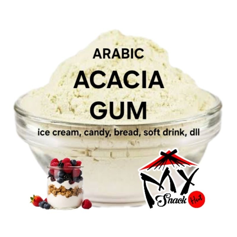 

ACACIA GUM 25GR FOOD GRADE ARABIC GAM GOM PELEMBUT CRUMB ROTI BEBAS GLUTEN WHOLE GRAIN PERMEN HALAL
