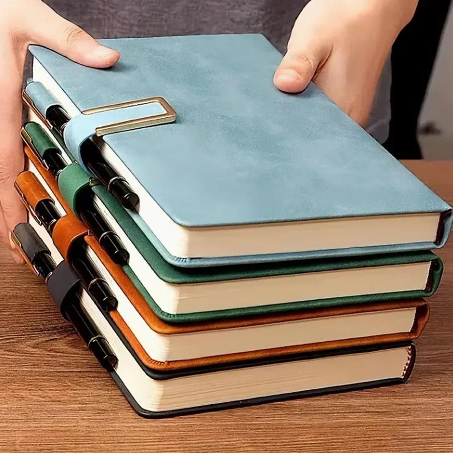 

New A5 Retro Notebook Soft Leather Cover 200/360 Pages Agenda for Students Business Office School Stationery Supplies