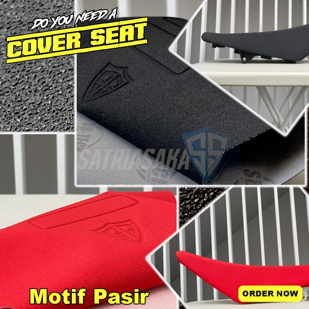 LUNDONGSHOP Sarung Cover Jok Motor Trail, Supermoto, Enduro, Motocross, Adventure PASIR SATRIASAKA u