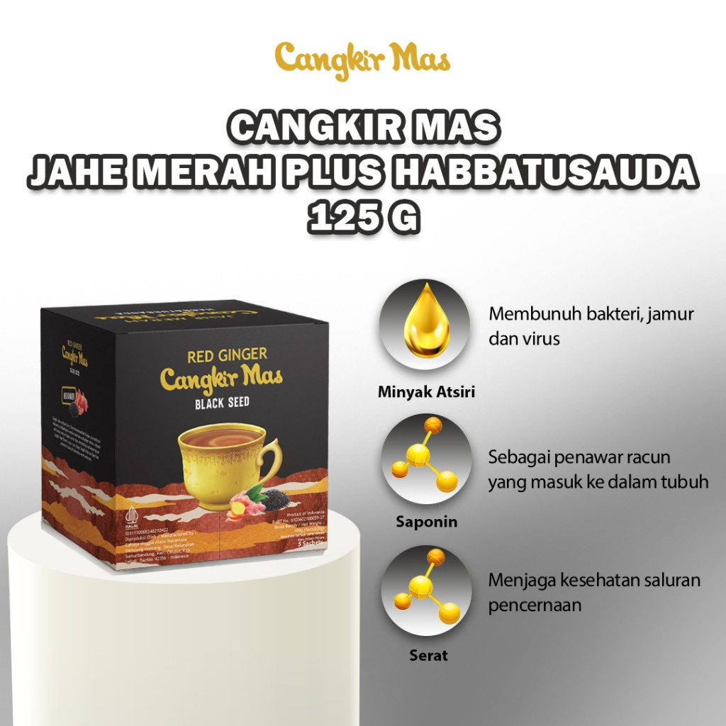 

CANGKIR MAS Jahe Merah Habbatusaudah 1 Box