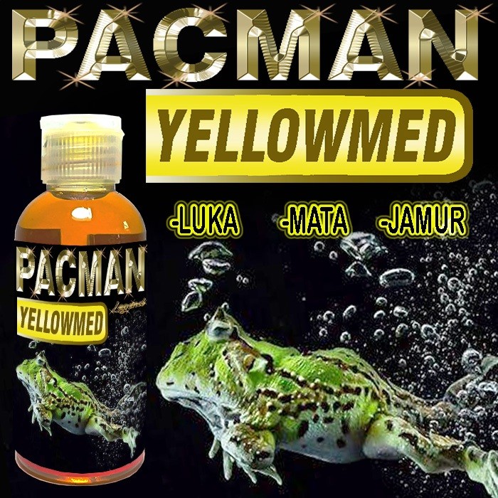 PACMAN YELLOWMED OBAT PENYAKIT INFEKSI KULIT LUKA LECET JAMUR WHITE SPOT BINTIK PUTIH MATA KATARAK B