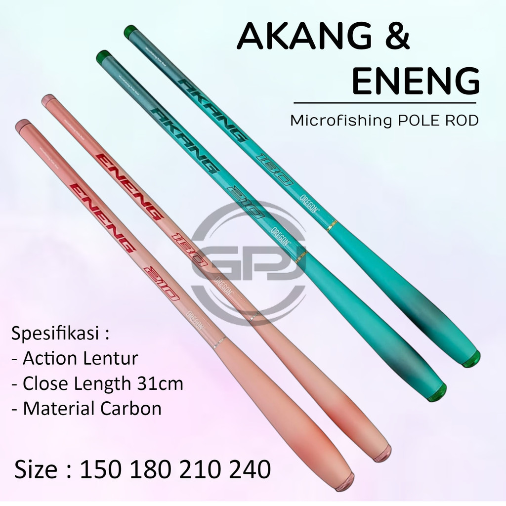 Tegek Oregon Akang Eneng 150 180 210 240 Joran Tegek Carbon Action Lentur Microfishing Wader GPJ