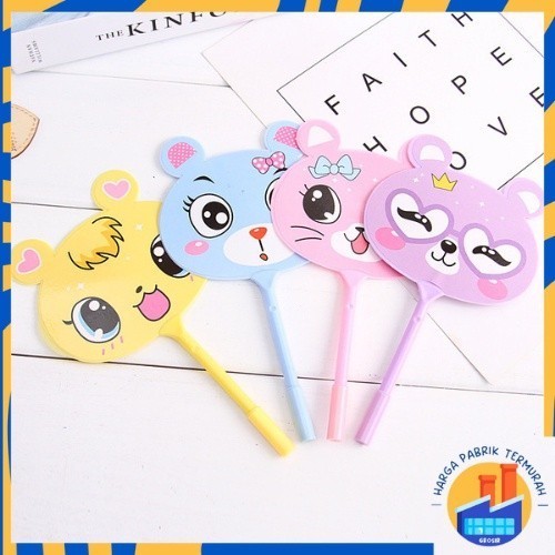 

BPP ACC-003 Pena Kipas Lucu Animal dan Buah Pulpen Kipas Karakter