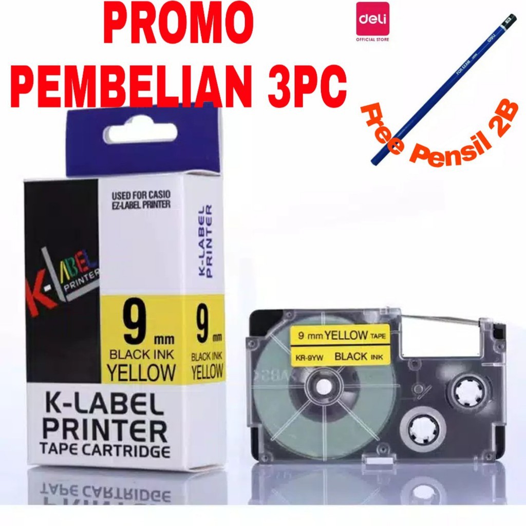 

Kertas K Label Printer EZ Label 9 MM 12MM 18MM Compatible Tape Cartridge Bisa Untuk kl 120 kl 820 kl 130