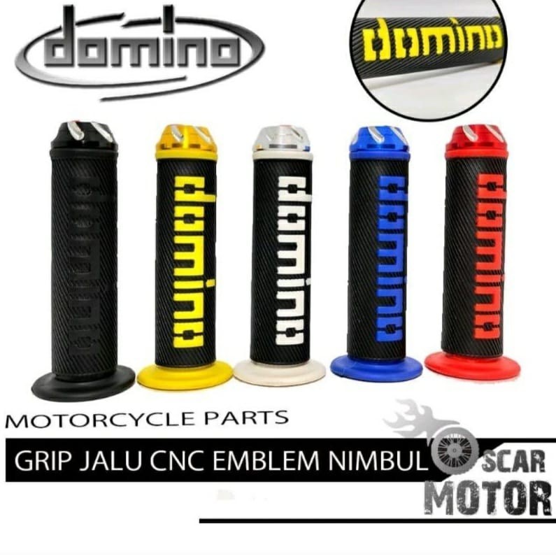Handgrip Handfat Domino original+Jalu Stang Full CNC Universal Nmax beat mio vixion lexi pcx vario