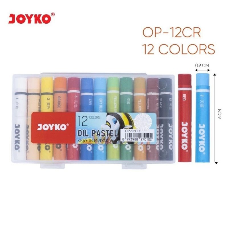 

Crayon Joyko/Oil pastel Joyko Mini Op-12CR ( 1set/12wrn )