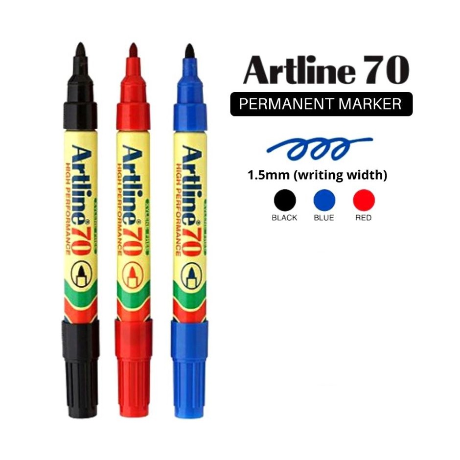 ARTLINE Spidol Permanen Artline 70 1.5mm / Permanent Marker