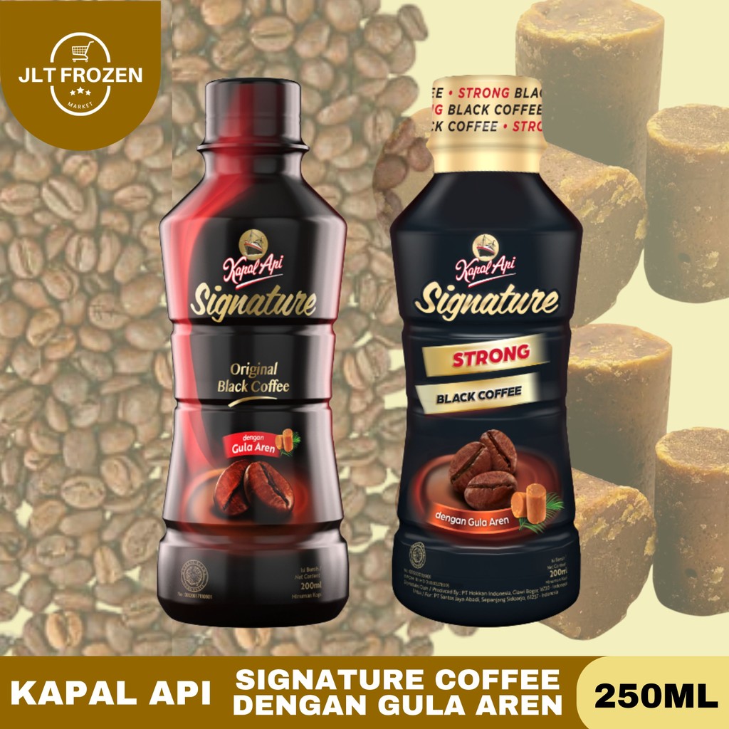 

Kapal Api Signature 200ml / Strong Black Coffe / Original Black Coffe / Kopi dengan Gula Aren / Kopi Instan
