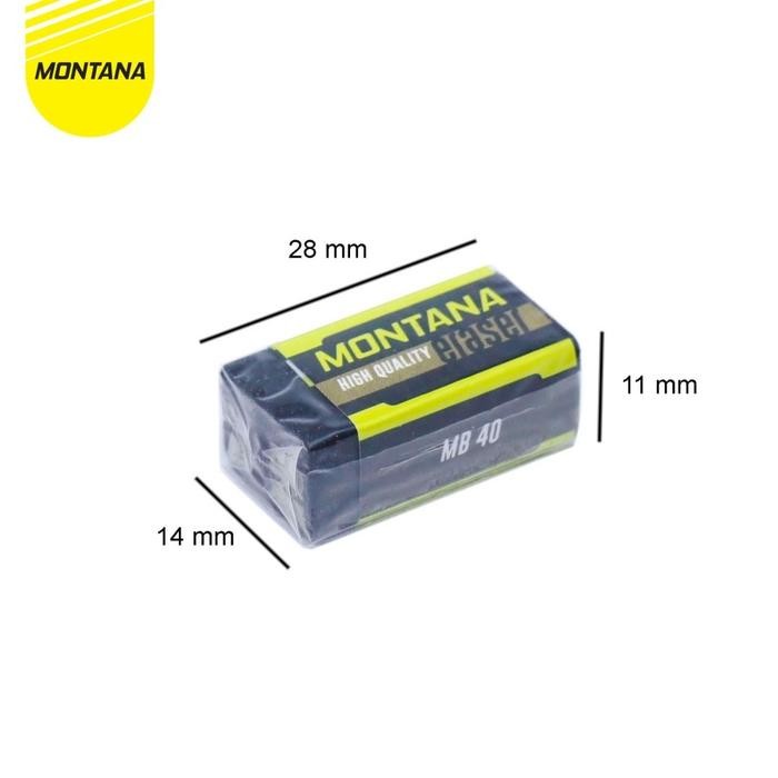 

MONTANA Penghapus Pensil High Quality 40 Pcs Eraser Dust Free MB-40/Box Hitam - MB40-BOX
