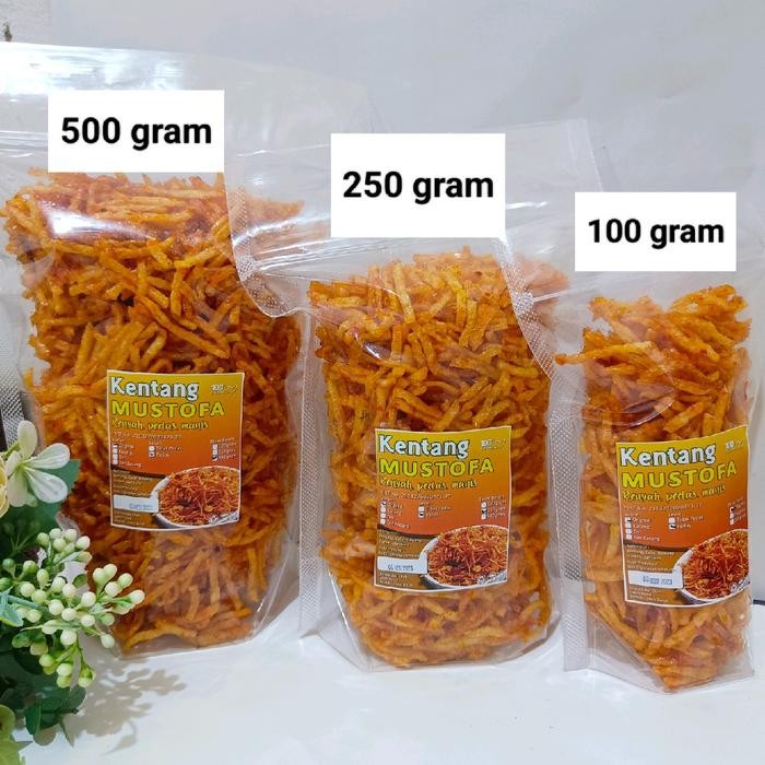 

paket reseller 10 pcs kentang Mustofa 100 gram - Original, Pedas Terlaris