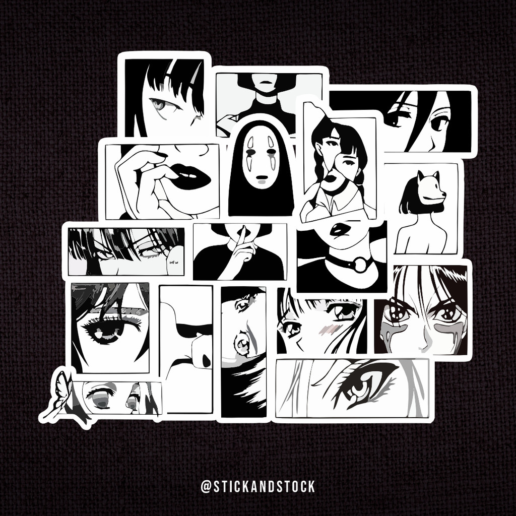 

Sticker Pack Anime Retro 2 | Sticker Tumbler | Sticker Hp Laptop Helm Motor