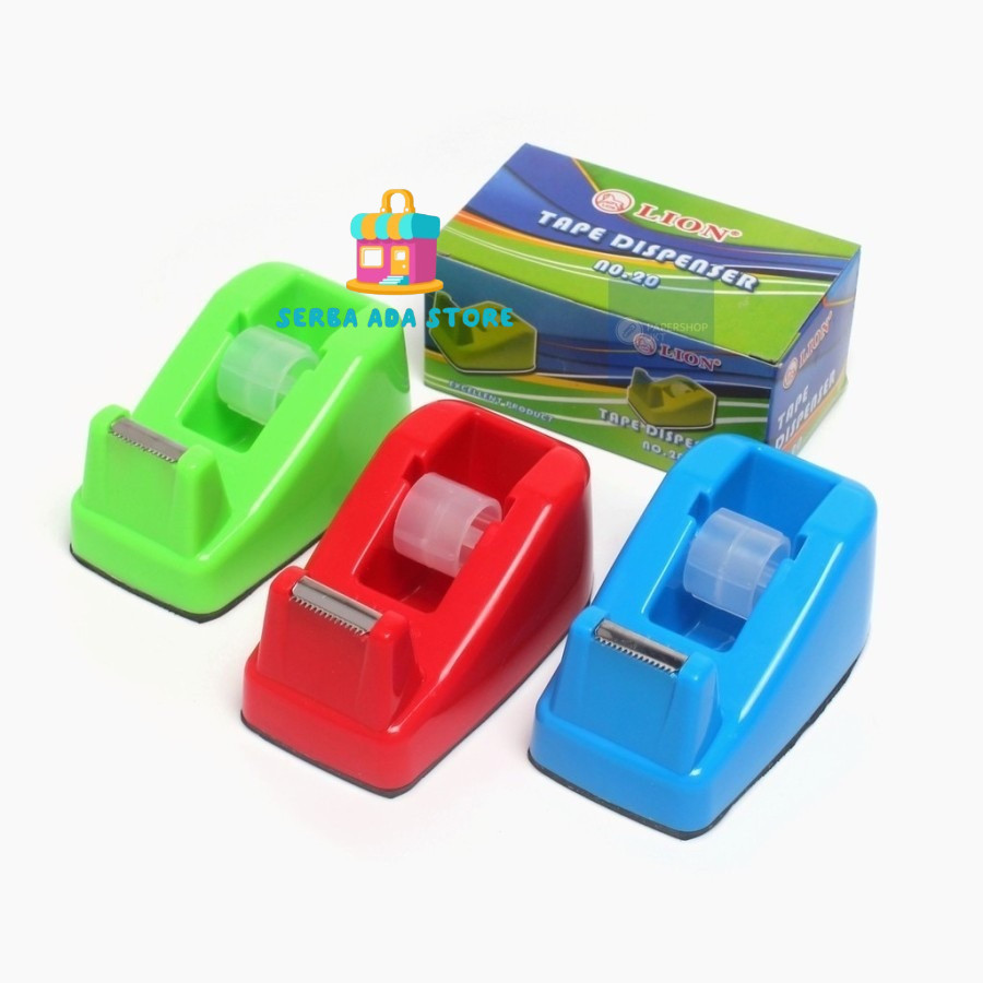 

Lion Tape Dispenser Mini No. 20 Alat Pemotong Isolasi Mesin Solatip - SAS88