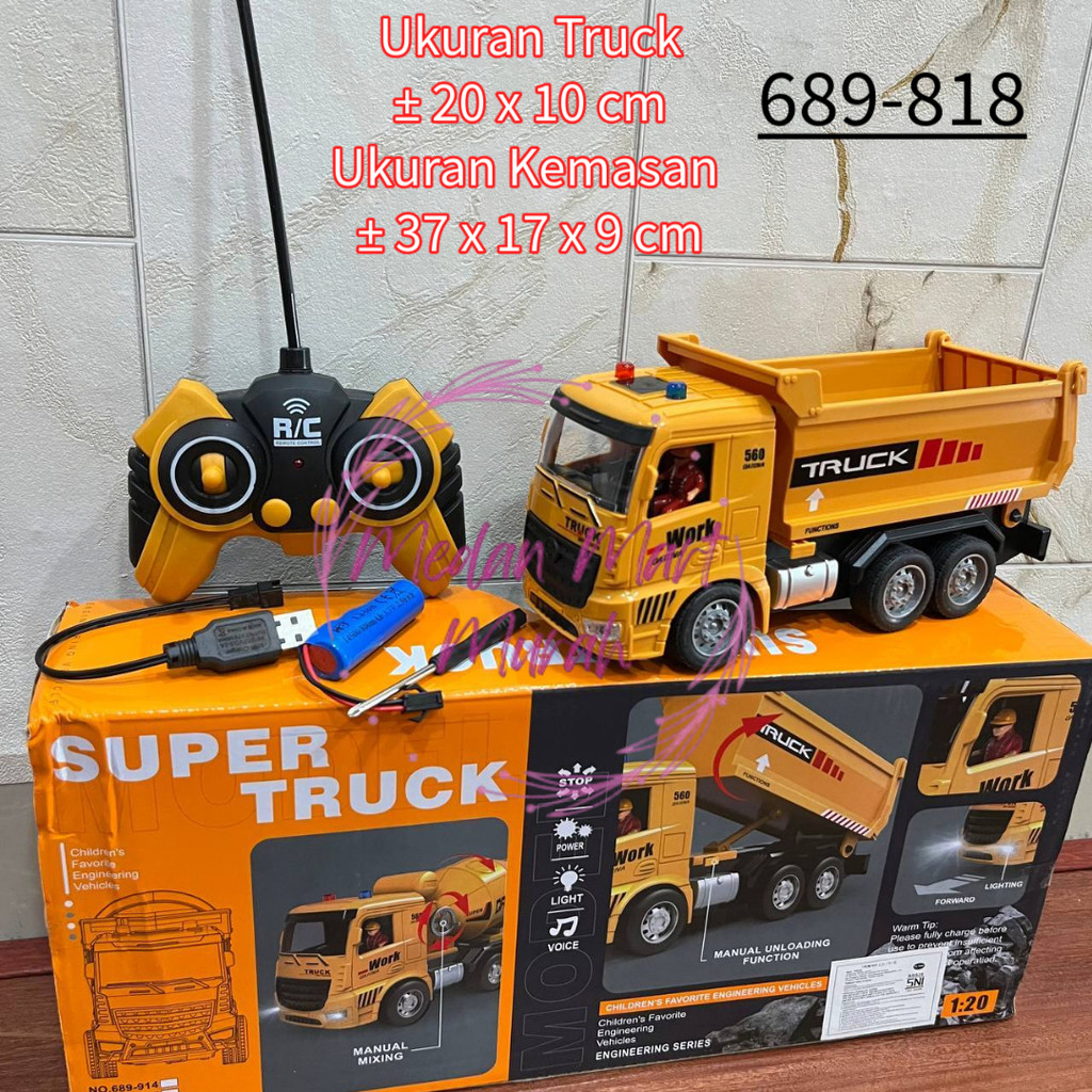 PromoMainan RC Dump Truck Remote Control / RC Dump Truk Pasir / Remote Control Truk