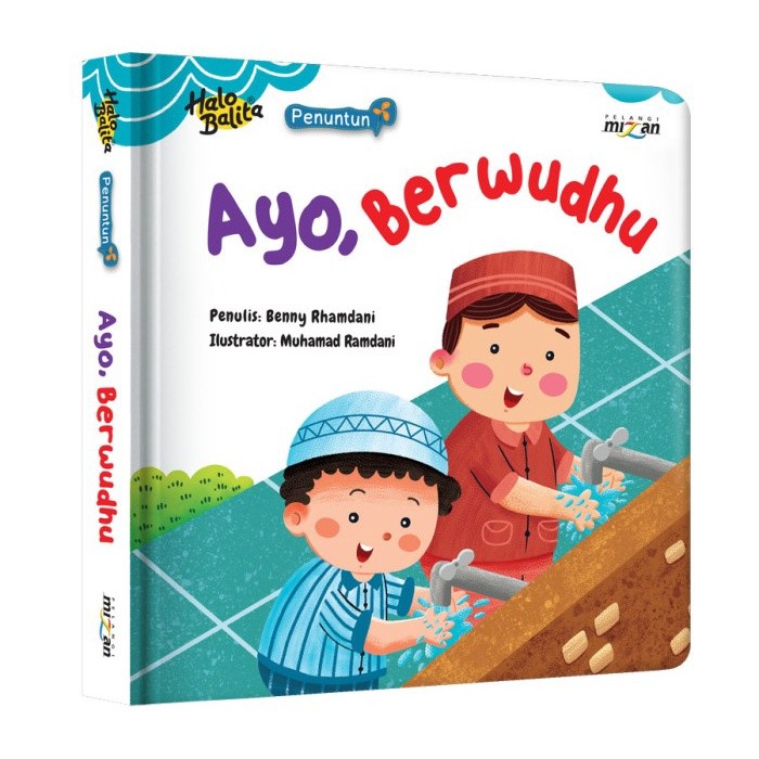 Mizan Boardbook Halo Balita Ayo, Berwudhu