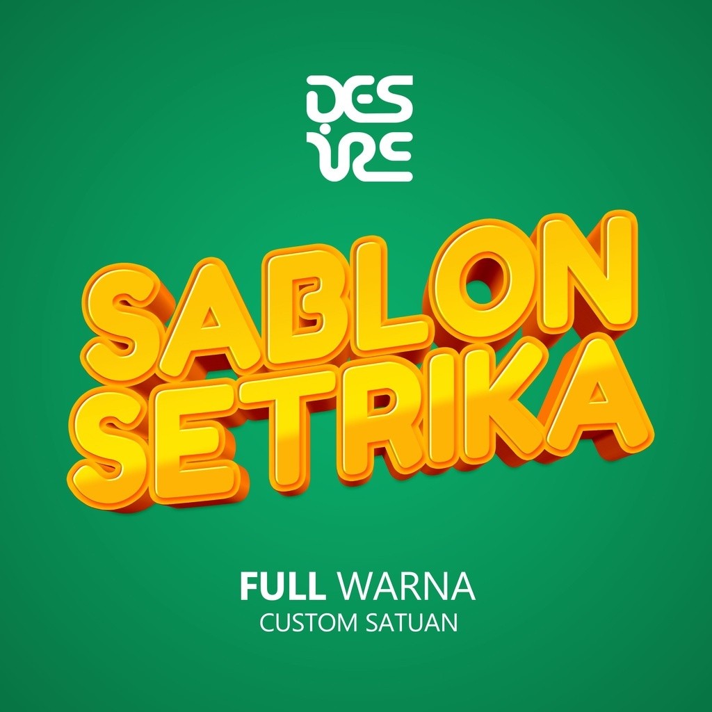 

Sablon Setrika Satuan CUSTOM FULL WARNA