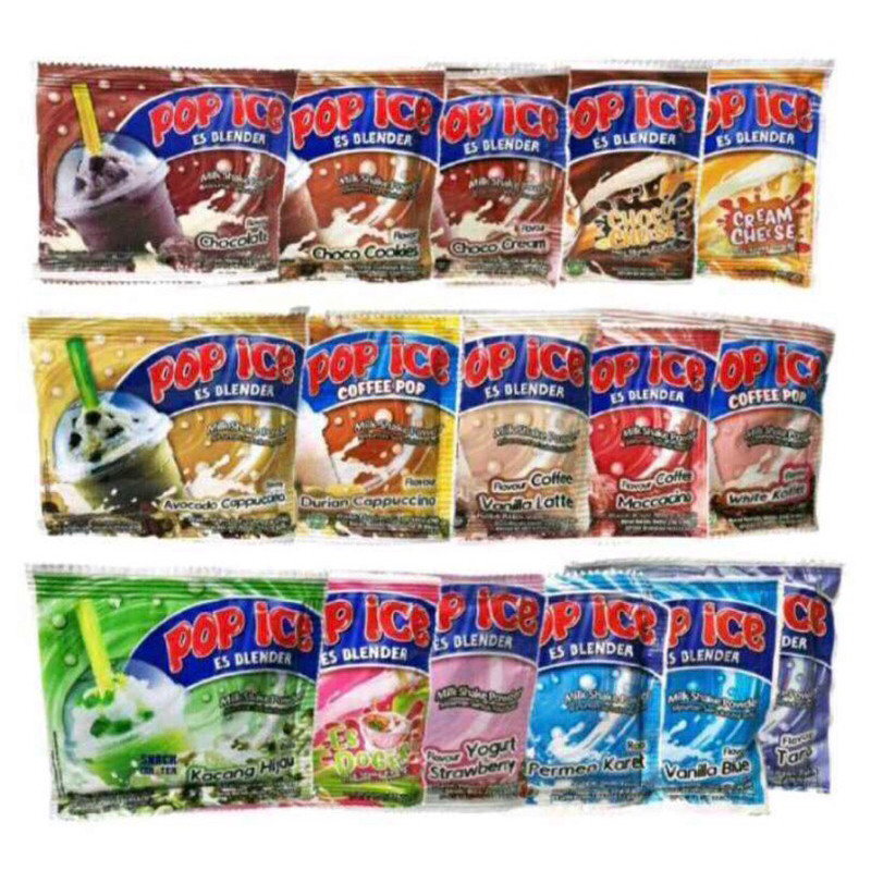 

pop ice 25gr 1renceng (10sachet) Qiqimarco