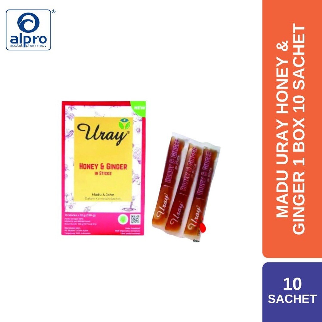 MADU URAY HONEY & GINGER 10 SACHET