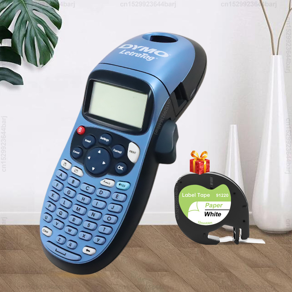 

Inkless Label Maker Dymo LetraTag LT100H LT-100H Label Printer Handheld Self-adhesive Sticker Printer with Dymo 12mm LT Tape