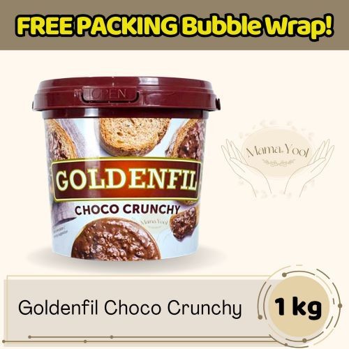 

MAMA.YOOL - Goldenfil Chocolate Crunchy 1 kg FREE PACKING/Filling Topping Roti/Selai Coklat Krispi