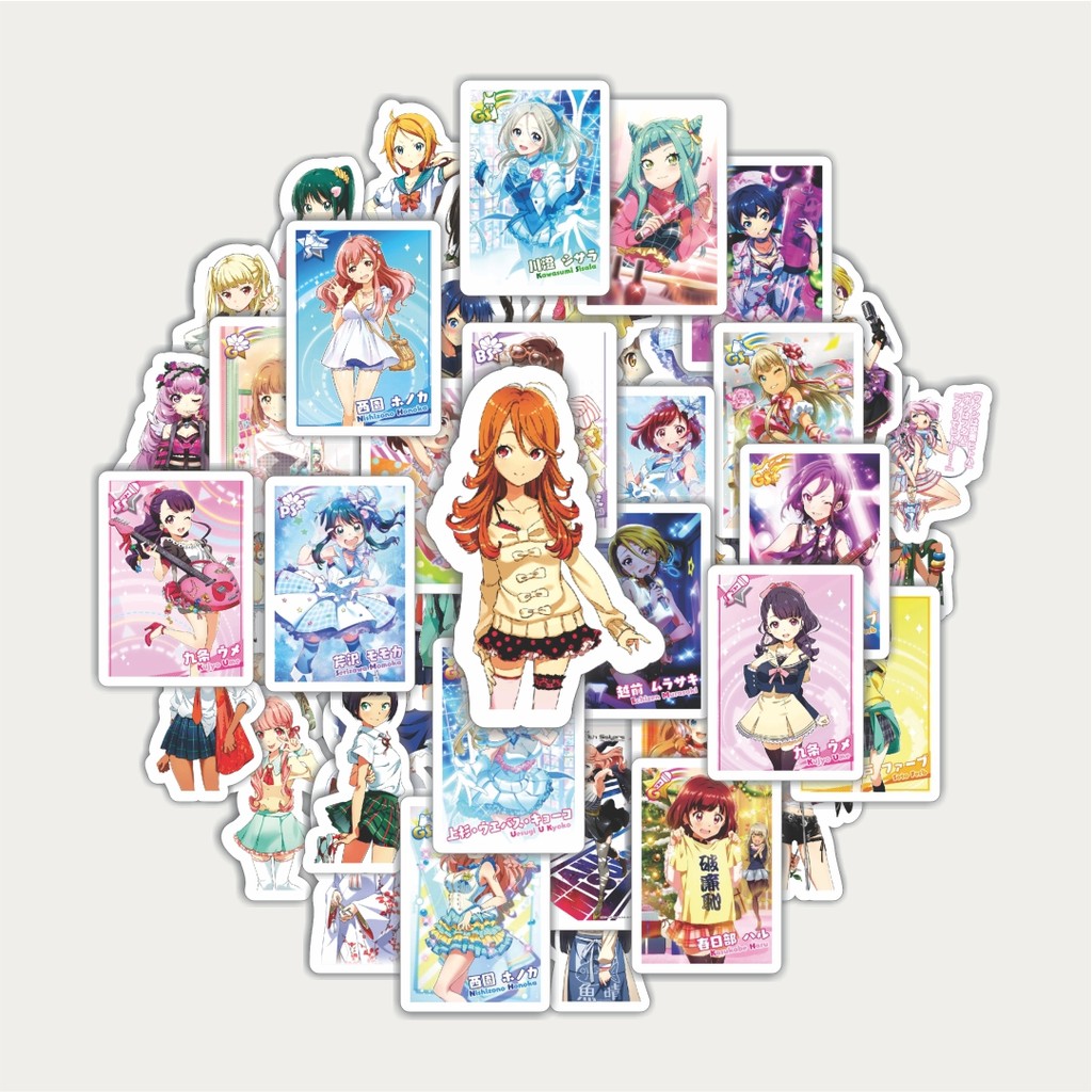 

Sticker Pack Stiker Game Series Tokyo 7th Sisters Karakter Mix | Sticker TUMBLR | Stiker LAPTOP KOPER HELM
