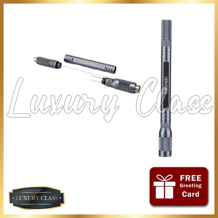 LUBINSKI 4-in-1 Cigar Tool, Needle Travel Punch Cutter Metal Detachable