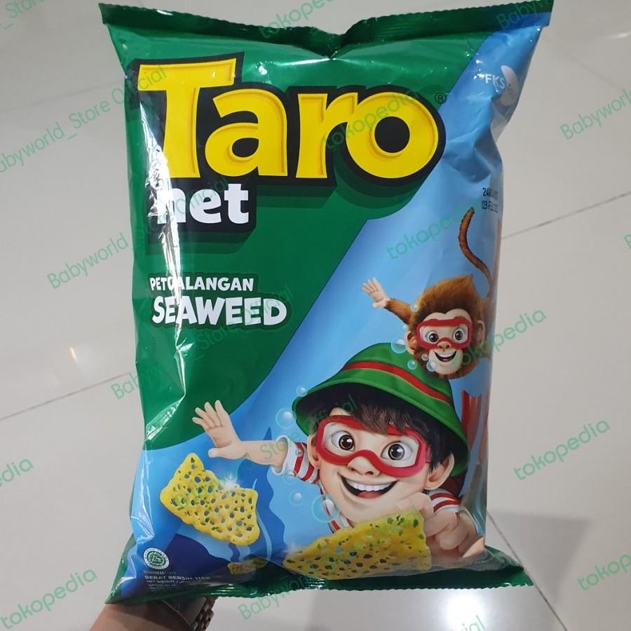 

Taro Net Jumbo Makanan Ringan 120gr Rasa Seaweed / Potato Barbeque BBQ