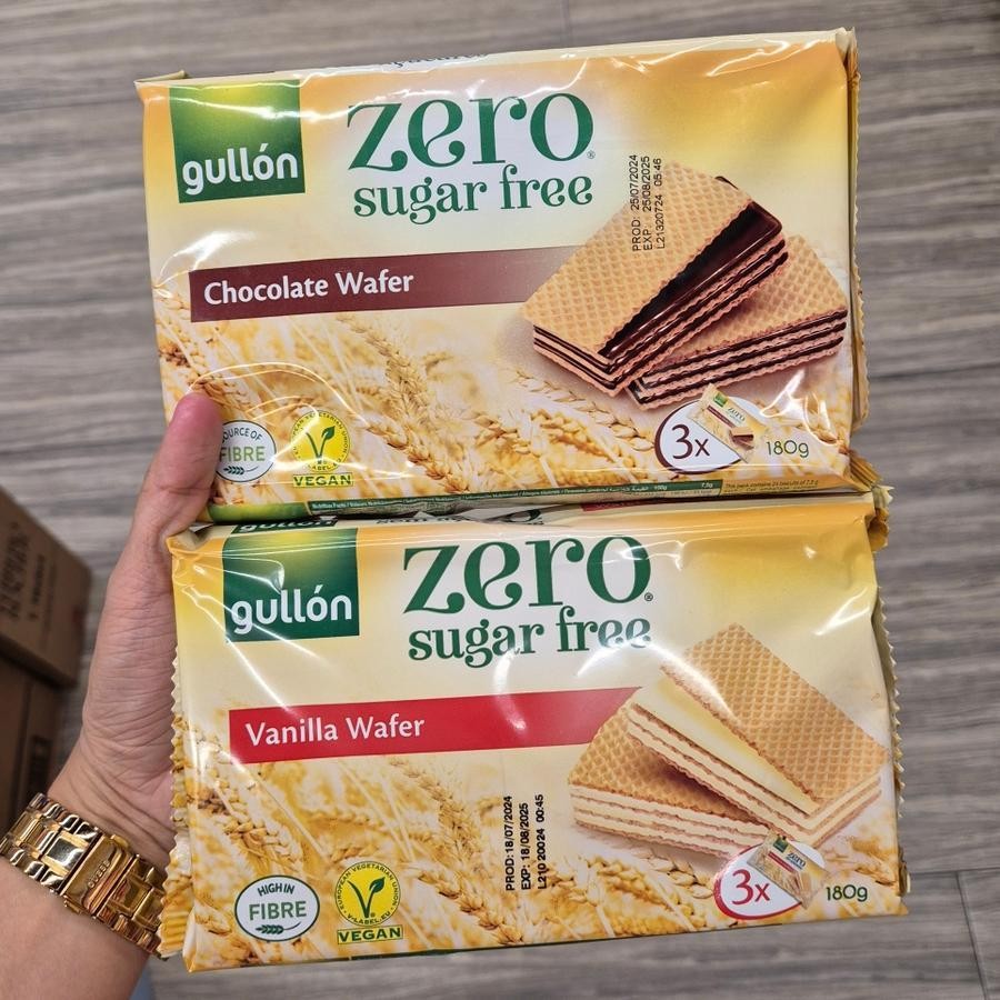 

Gullon Zero Sugar Free Wafer Vegan Import 180gr Rasa Chocolate / Vanilla