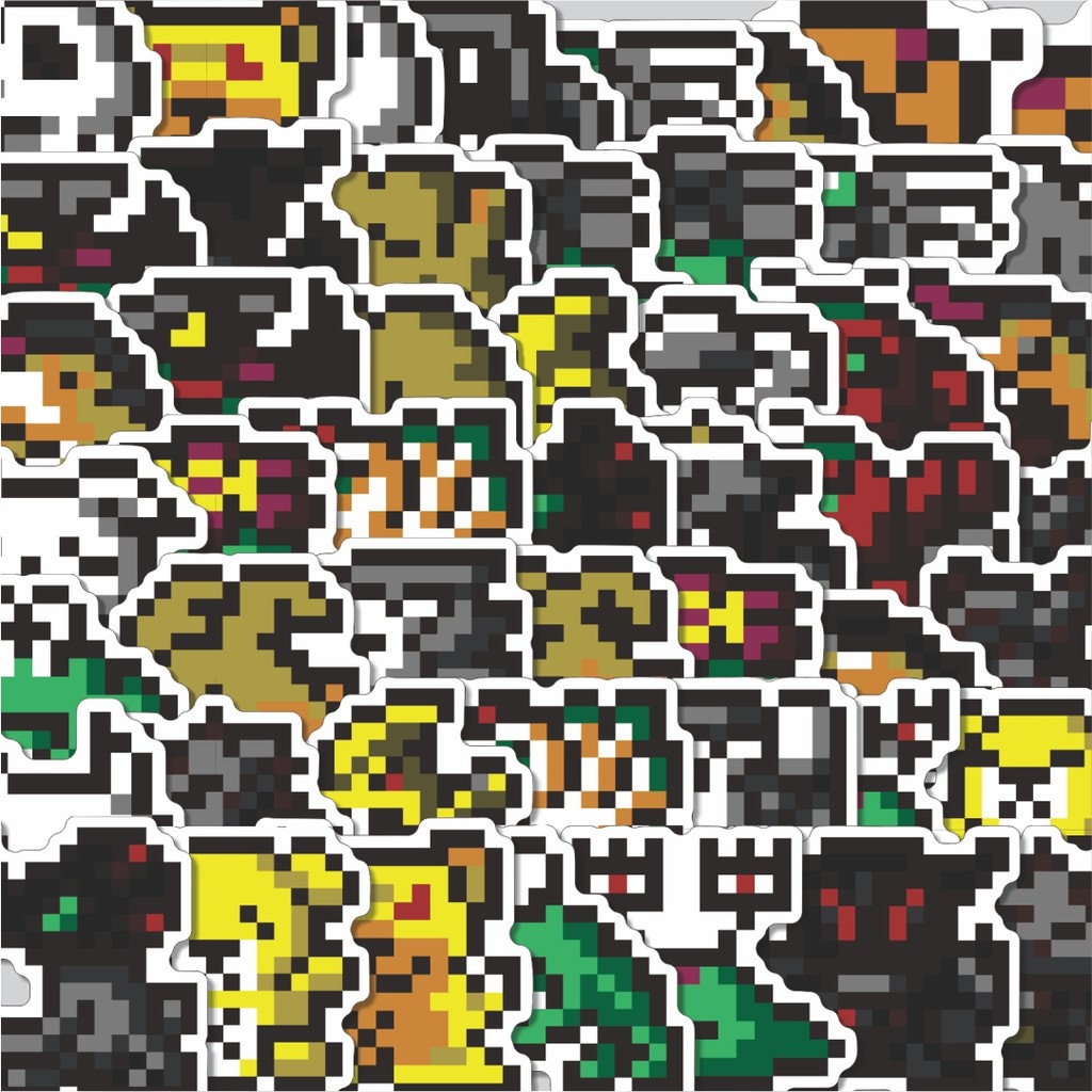 

Stiker Cutting Pack Stiker Pixel Digimon V35 Isi 100Pcs Series Aesthetic Lucu Keren Untuk Koper Bahan Vynil