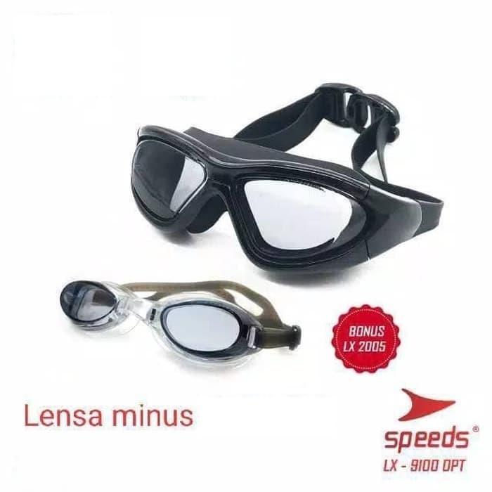 Kacamata Kaca mata renang Googles dewasa Lensa Minus 2 3 4 + - OPT9100 - 3Koma5