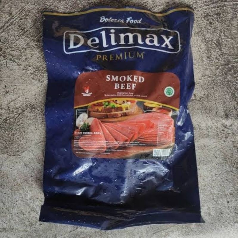 

delimax premium smoked beef daging sapi asap 500gr
