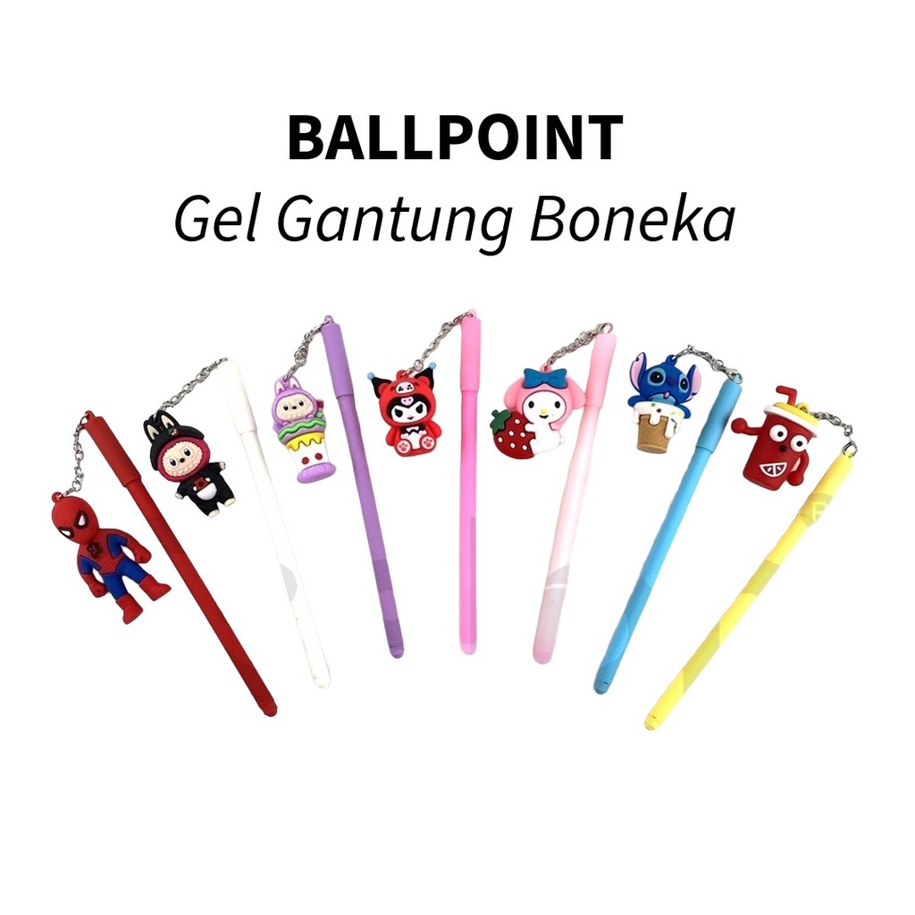 

❤️️1buah Pulpen Gantung Rantai Boneka BESAR / Pulpen Gel Gantung Fancy❤️️