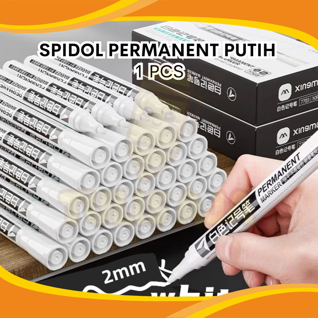 

SPIDOL PERMANENT TINTA WARNA PUTIH PER PCS