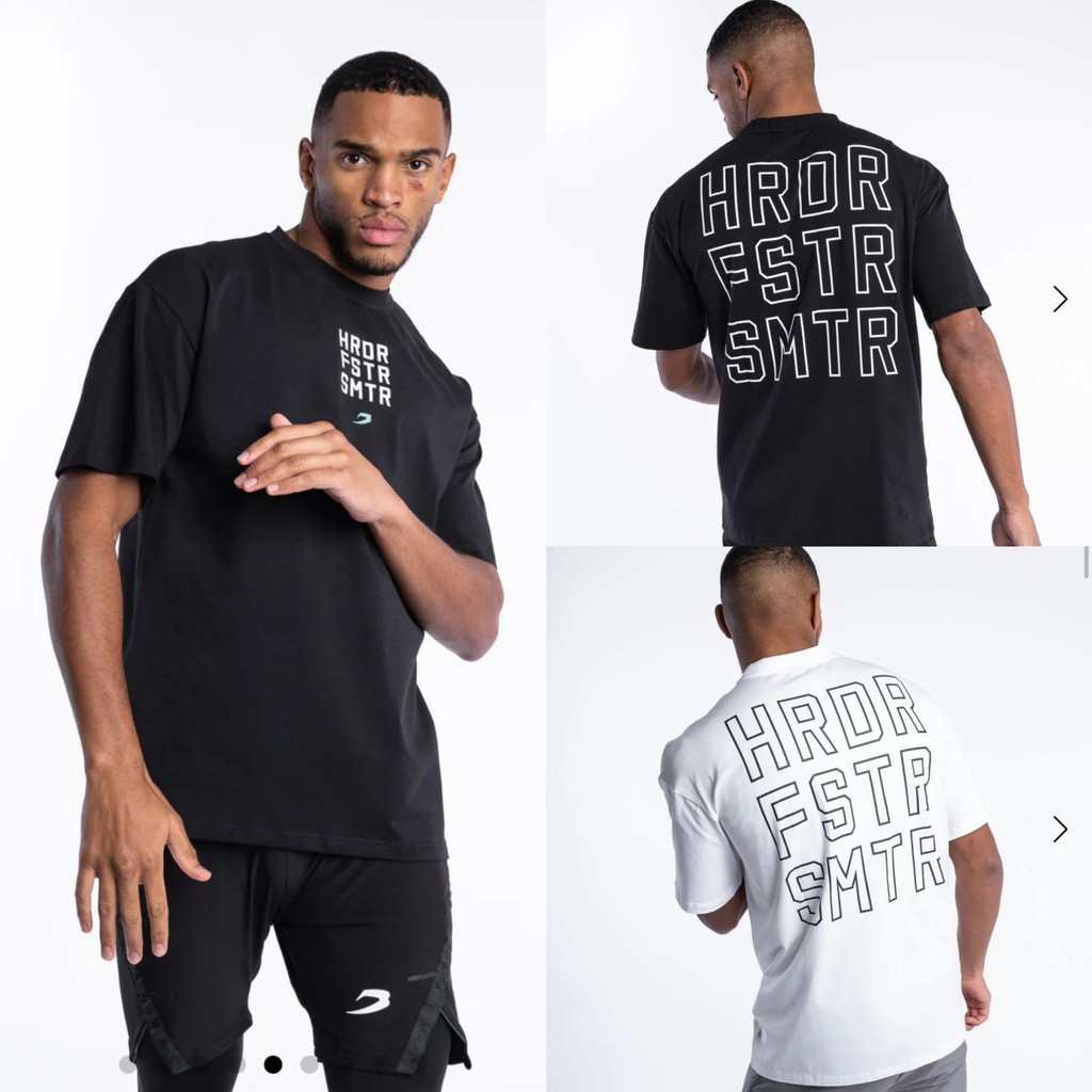 Boxraw HRDR FSTR SMTR Oversized T-Shirt  / kaos tinju boxraw boxing