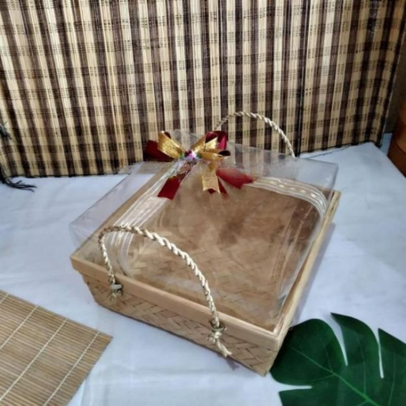 (BMT) Besek Mika Pita plus cangkingan - Sokase - Box Besek - Anyaman Bambu - Parcel - Hantaran - Ham